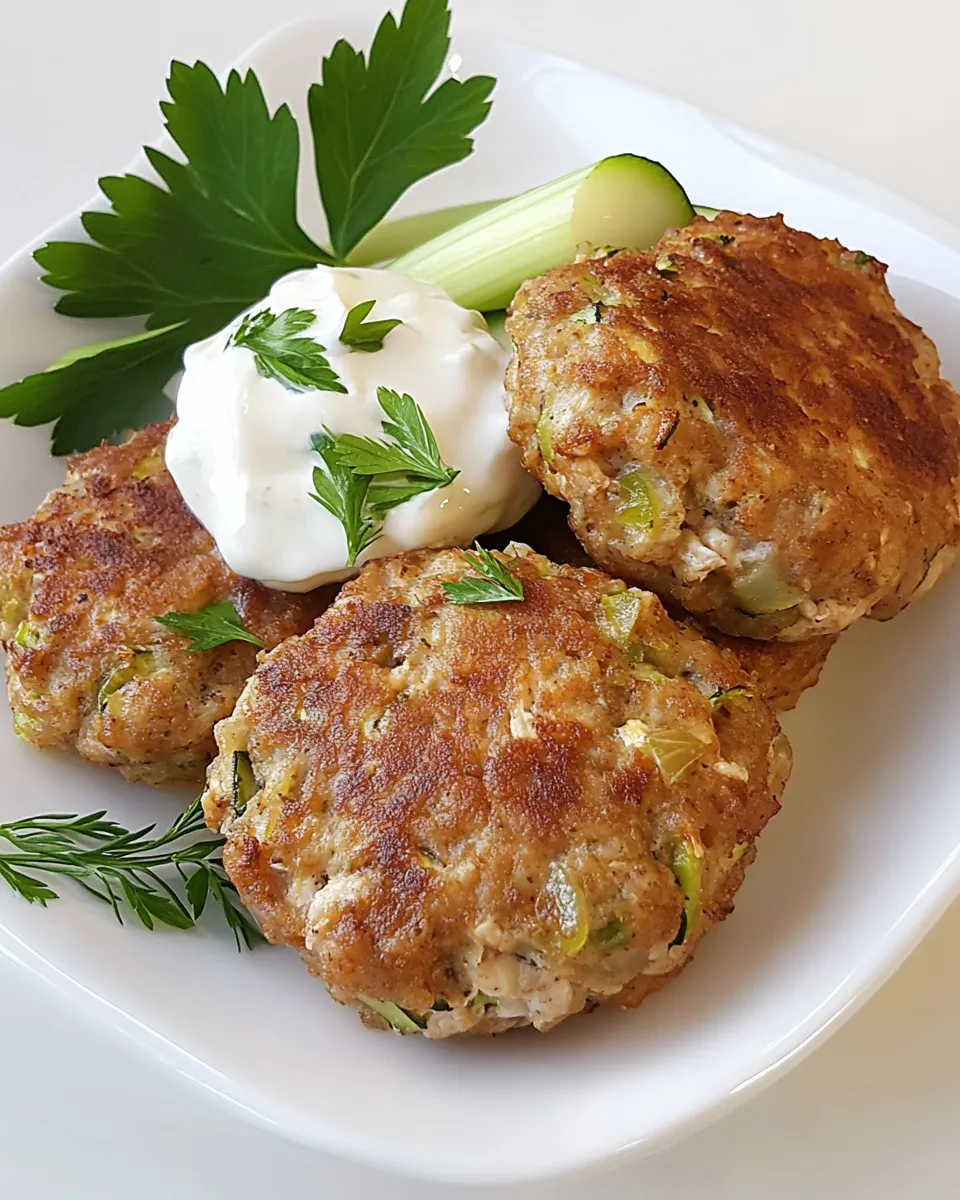 easy Healthy Chicken Croquettes Recipe with Zucchini and Onions picture