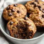 Homemade Healthy Chocolate Chip Banana Muffins photo