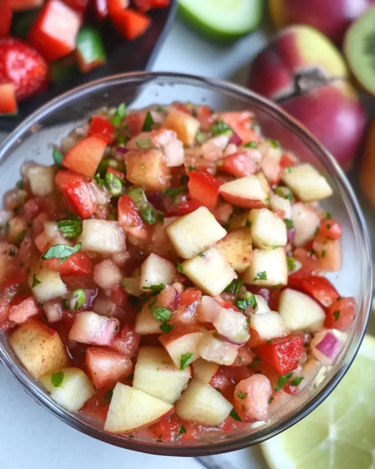 Homemade Healthy Fruit Salsa Dip photo