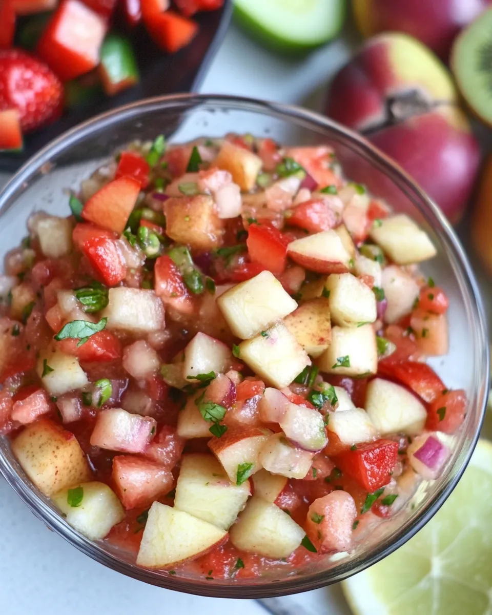 Homemade Healthy Fruit Salsa Dip photo