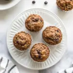 homemade Healthy Gluten-Free Zucchini Muffins With Applesauce photo