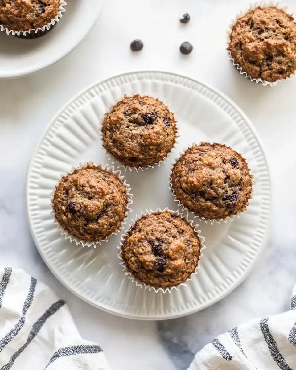 homemade Healthy Gluten-Free Zucchini Muffins With Applesauce photo