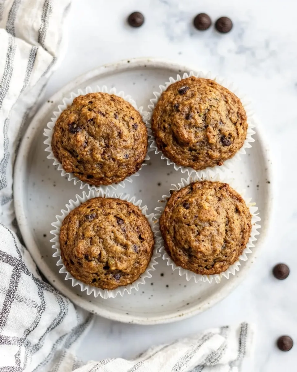 delicious Healthy Gluten-Free Zucchini Muffins With Applesauce shot