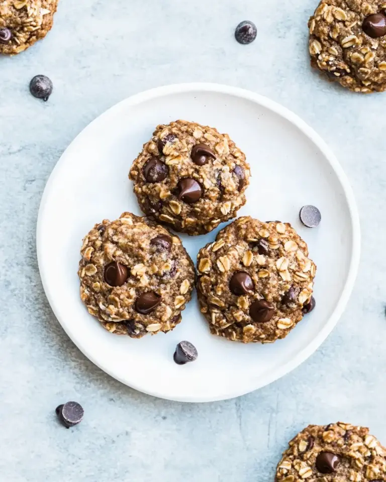 Homemade Healthy Oatmeal Chocolate Chip Cookies photo