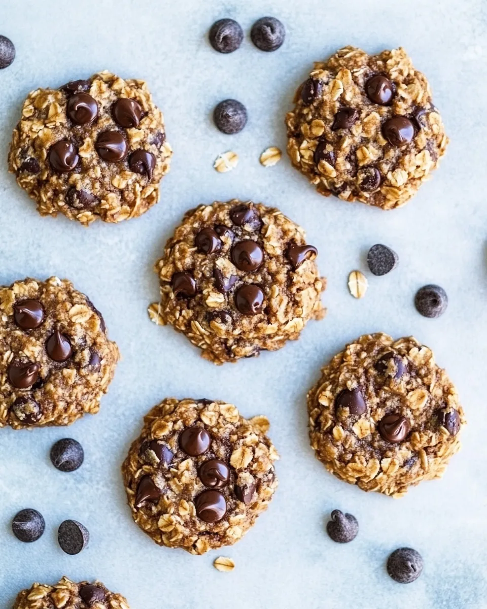 Easy Healthy Oatmeal Chocolate Chip Cookies recipe photo