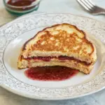 homemade Healthy Stuffed French Toast With PB & J photo