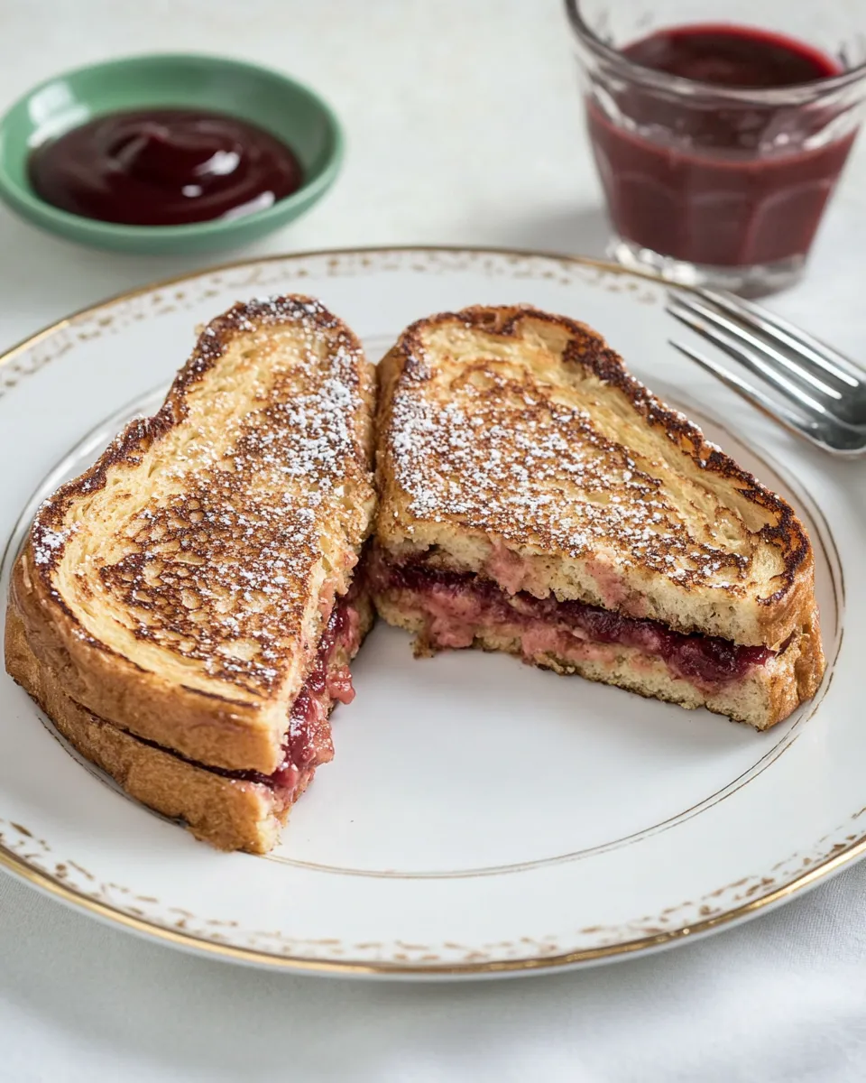 easy Healthy Stuffed French Toast With PB & J picture