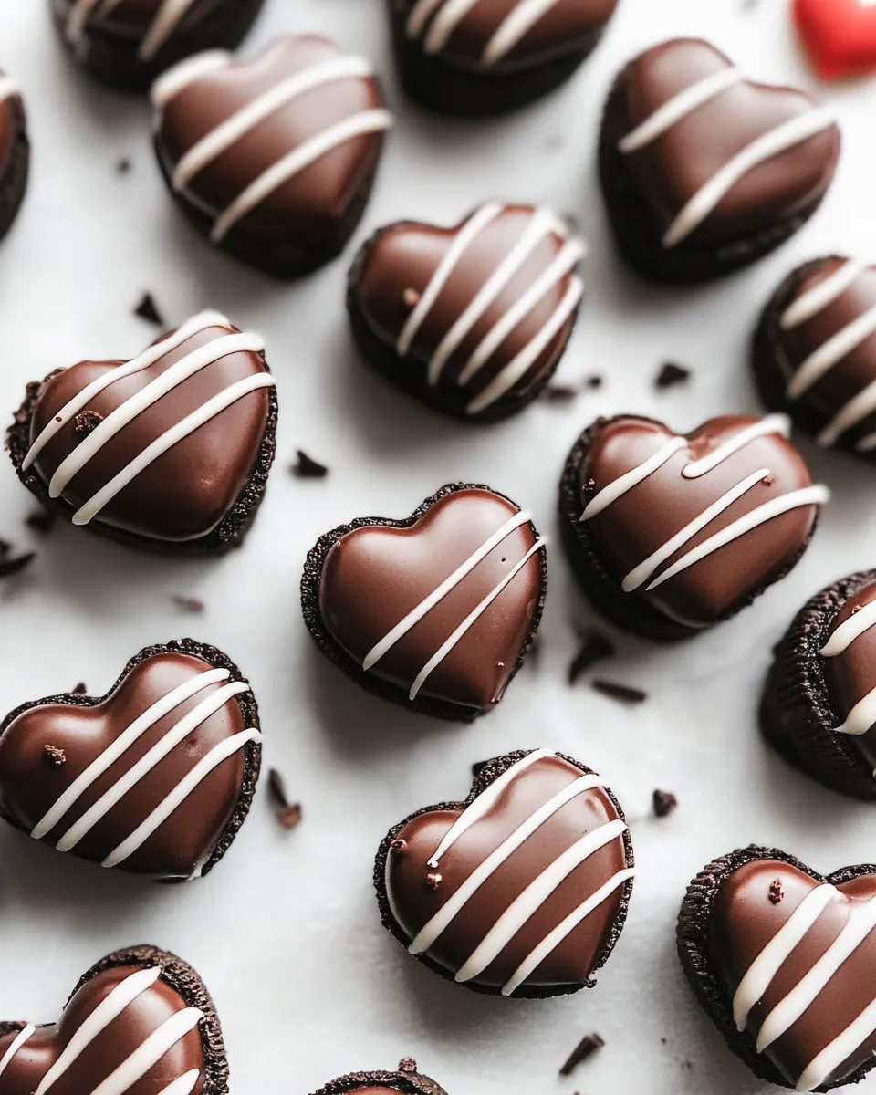 Homemade Heart Oreo Truffles photo