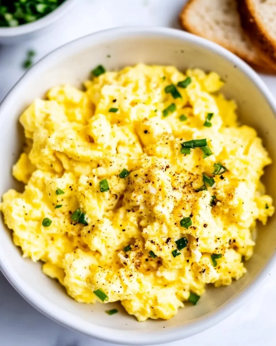 Homemade High-Protein Scrambled Eggs with Cottage Cheese photo