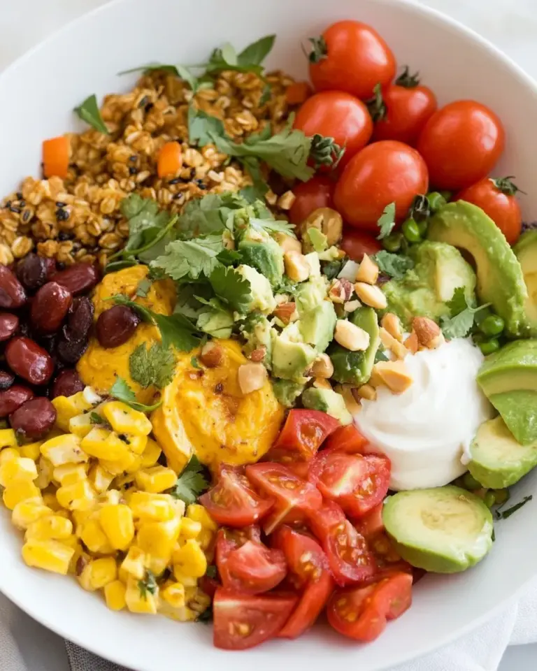 Homemade High-Protein Vegan Breakfast Bowl photo