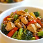 Homemade Hoisin Turkey Stir Fry Bowls photo