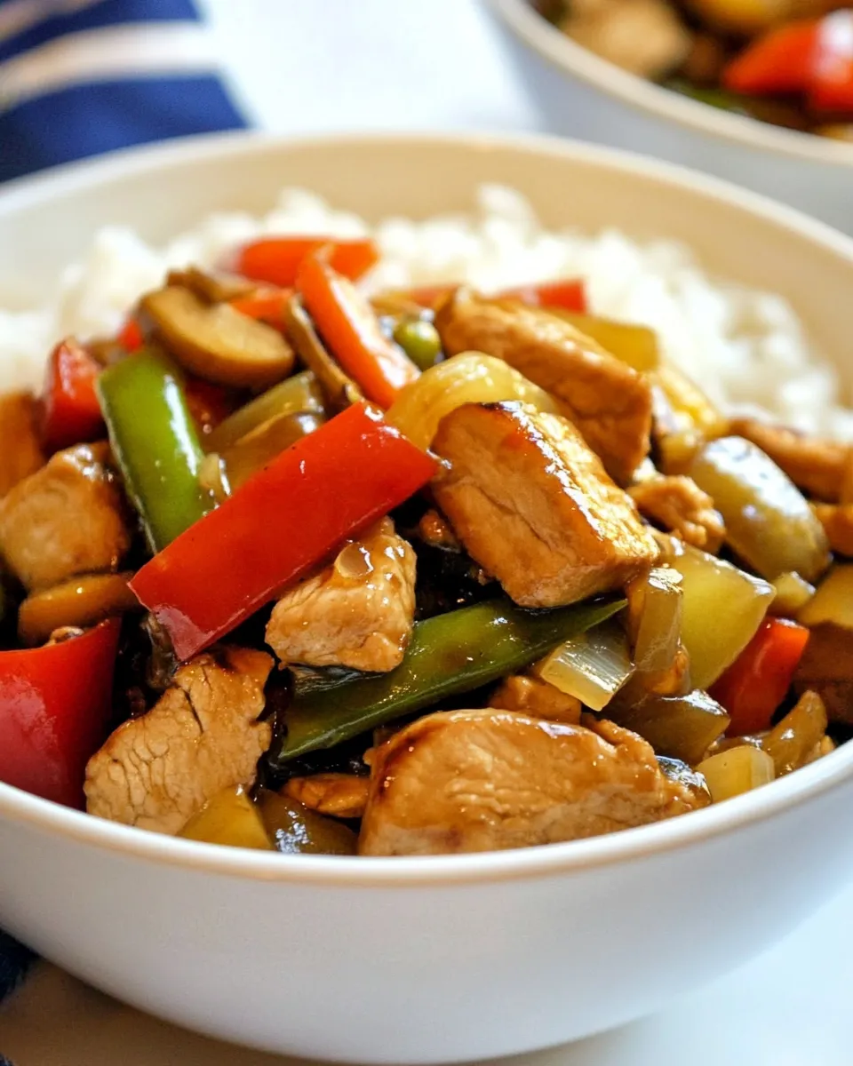 Delicious Hoisin Turkey Stir Fry Bowls shot