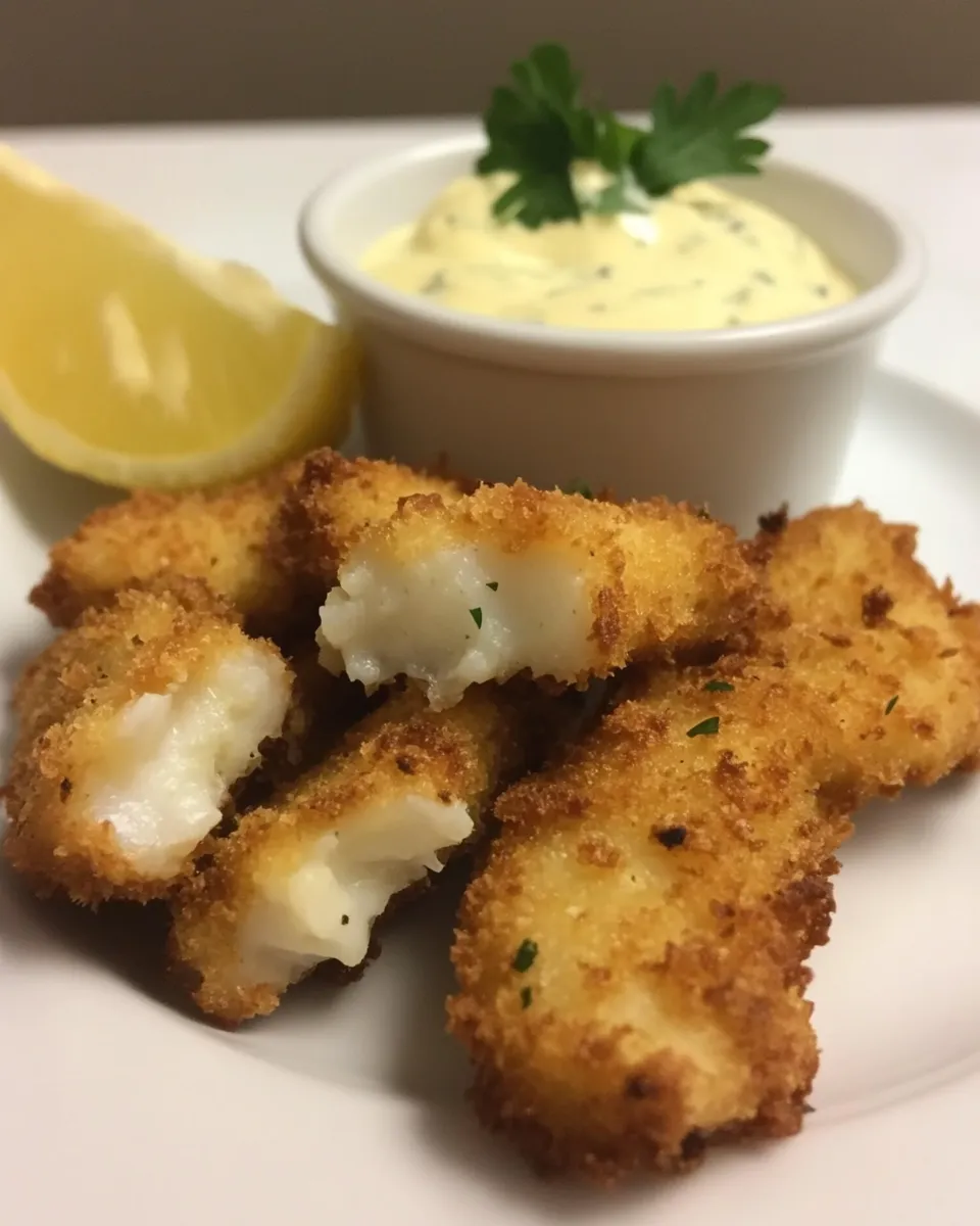 classic Homemade Fish Sticks with Tartar Sauce image