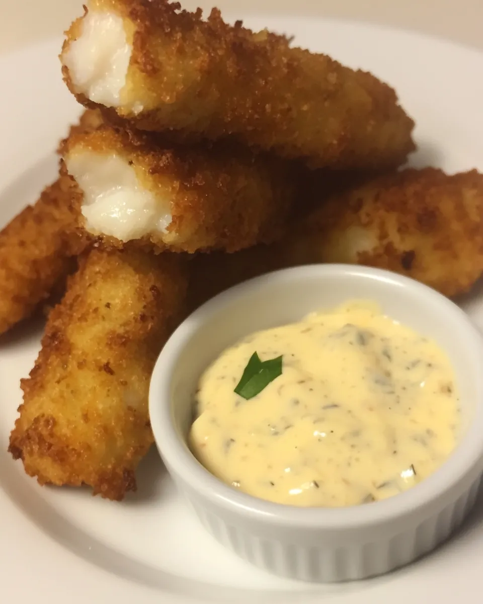 easy Homemade Fish Sticks with Tartar Sauce picture