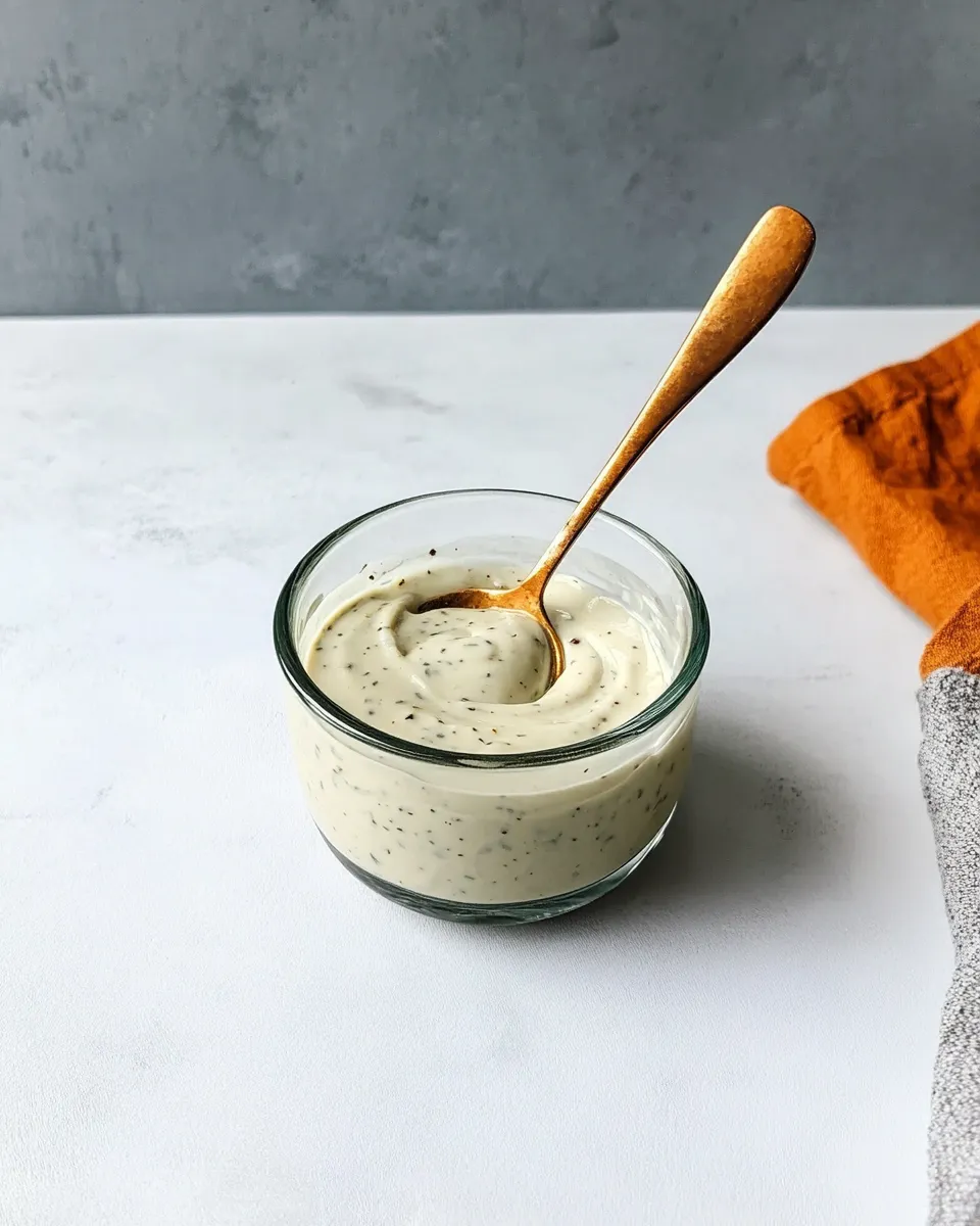 classic Homemade Peppercorn Ranch Salad Dressing image