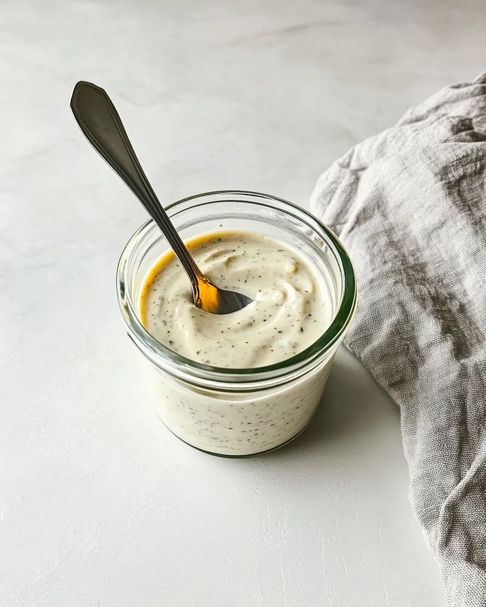 easy Homemade Peppercorn Ranch Salad Dressing picture