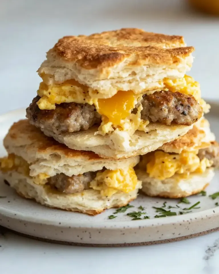 homemade Homemade Sausage, Egg, and Cheese Biscuits photo