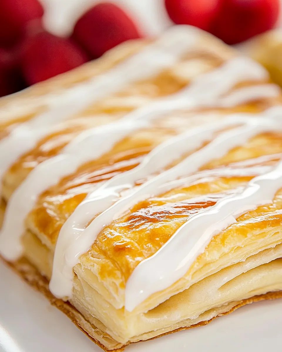 Delicious Homemade Toaster Strudel food shot
