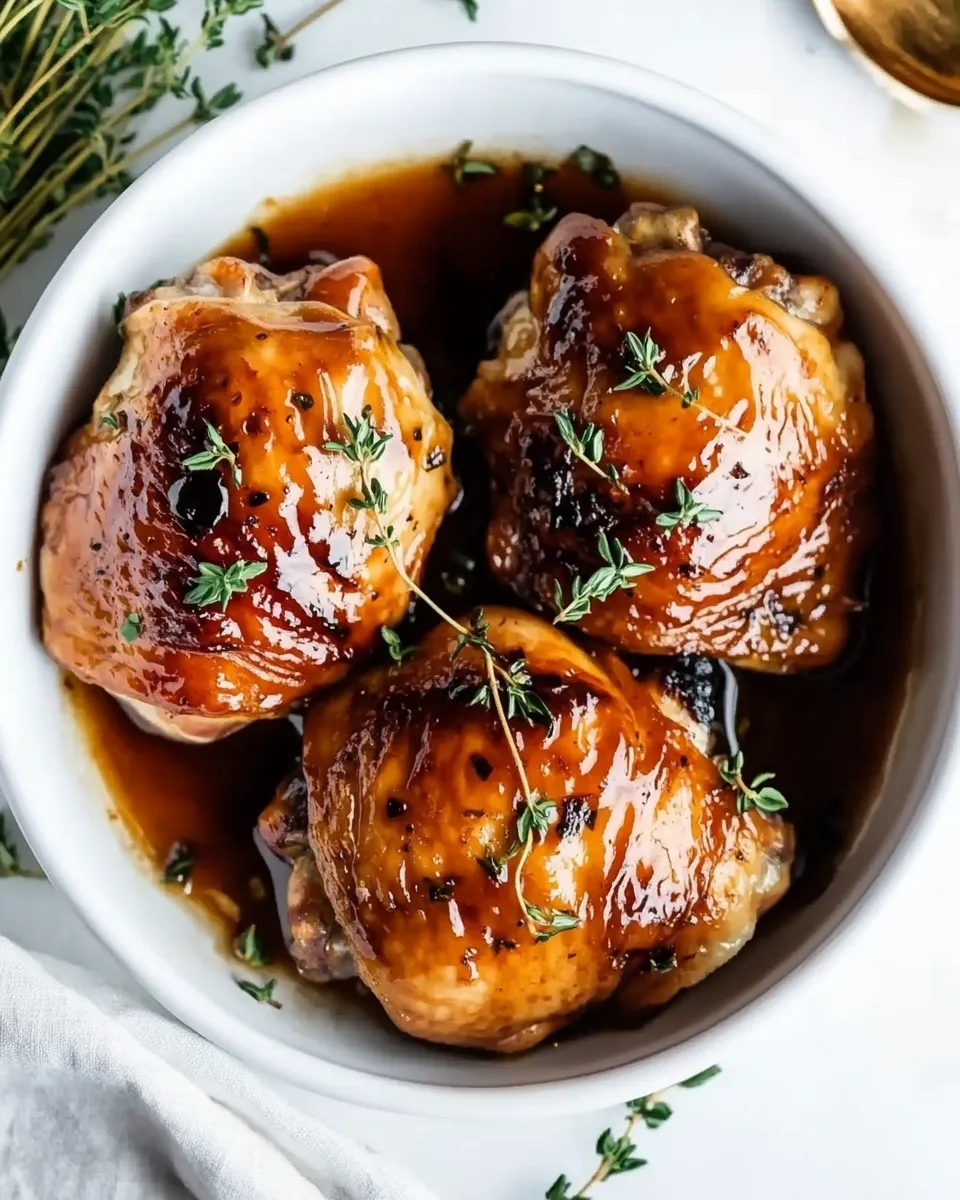 Homemade Honey Balsamic Chicken Thighs photo