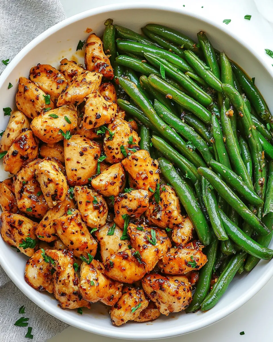 Easy Honey Garlic Chicken and Green Beans recipe photo