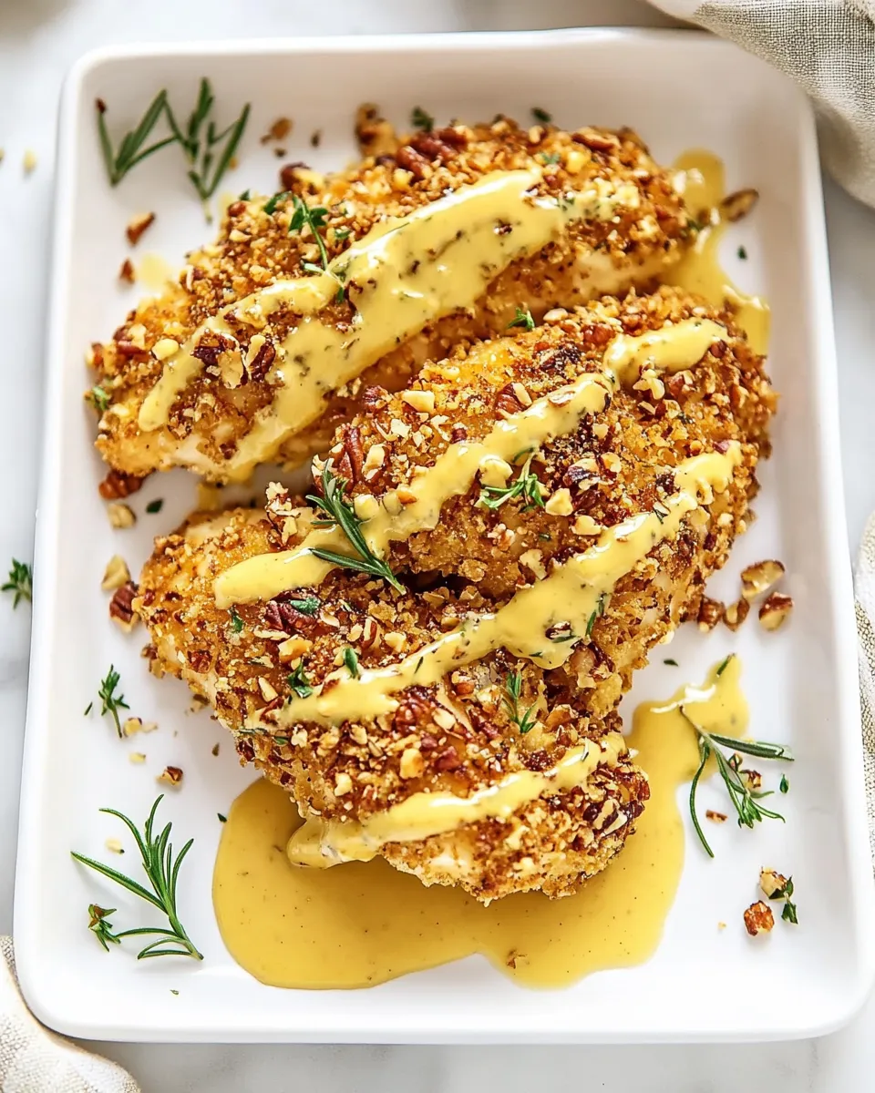 classic Honey Mustard Pecan-Crusted Chicken image