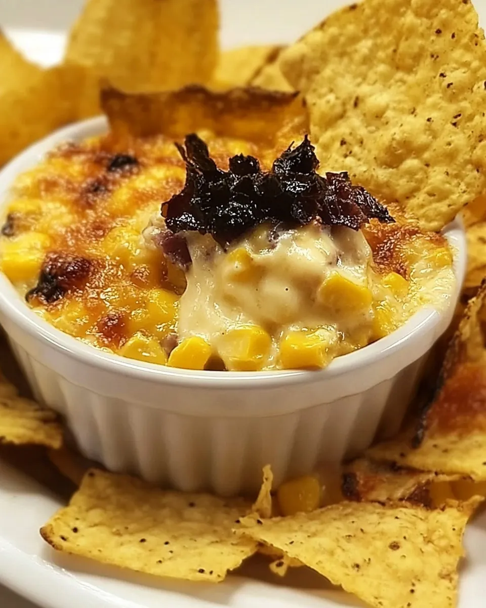 Easy Hot Corn and Cheese Dip recipe photo