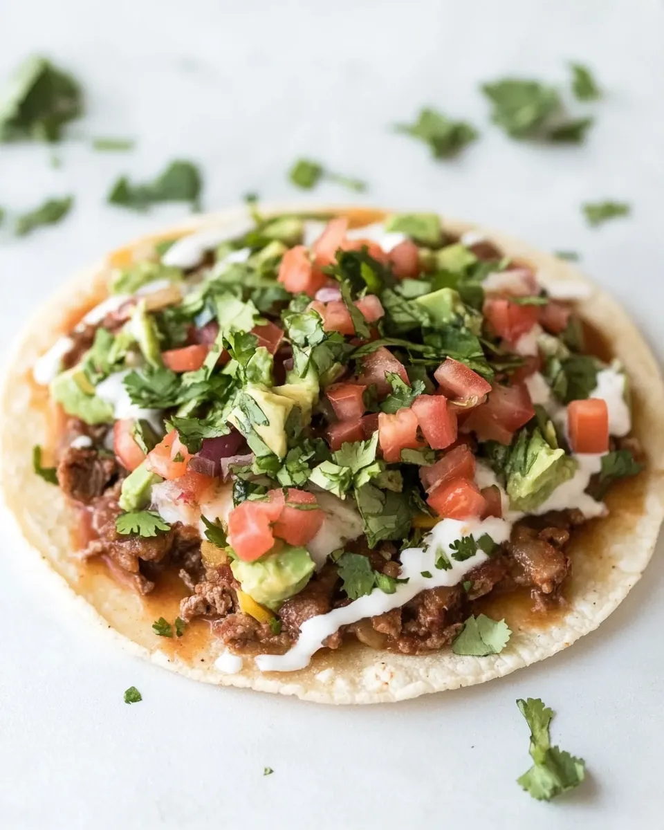 Homemade How to Make Tostadas photo