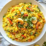 Homemade Indian Shrimp Biryani photo