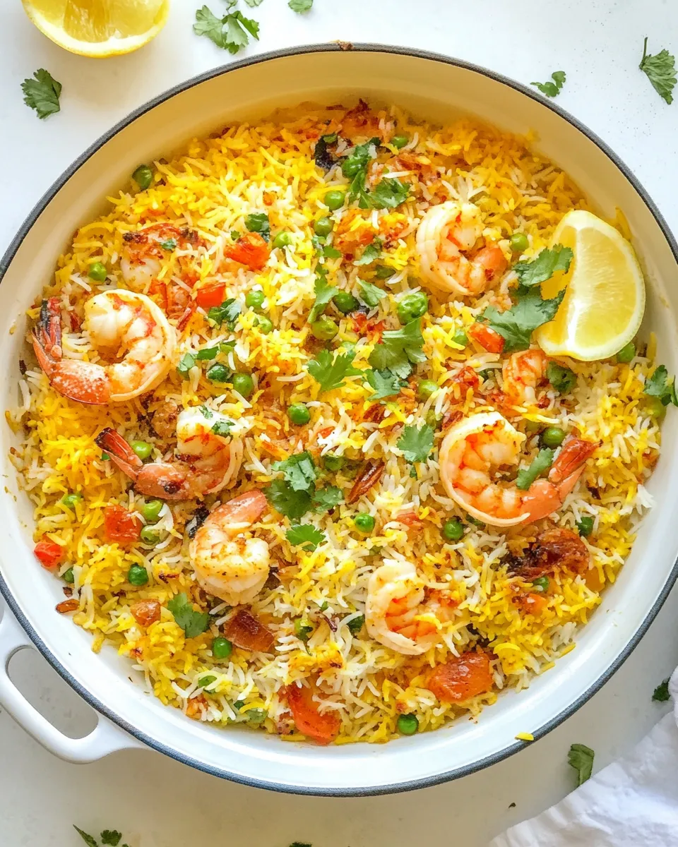 Easy Indian Shrimp Biryani recipe photo