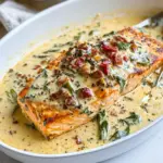 homemade Insanely Good Creamy Tuscan Garlic Salmon photo