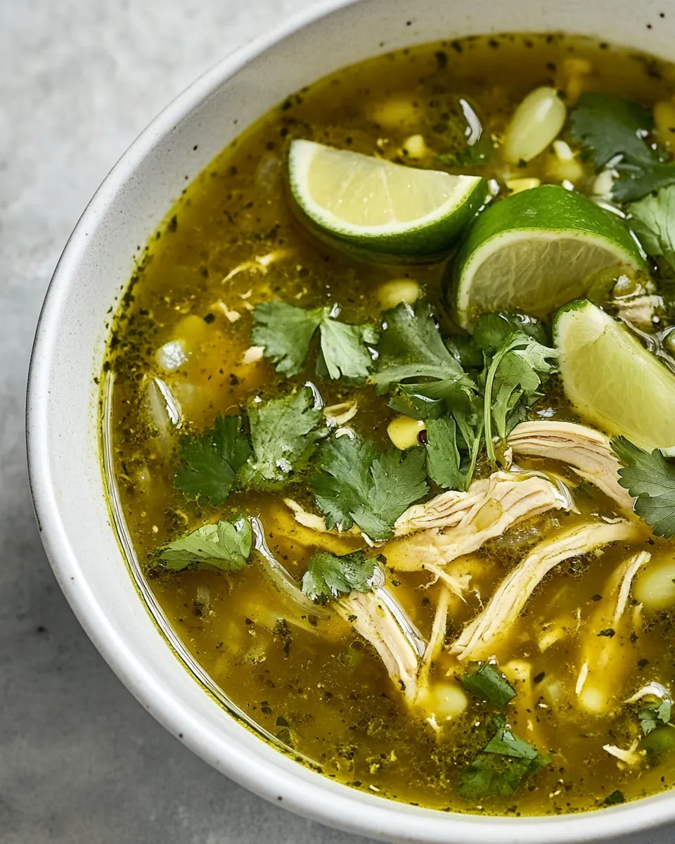 Homemade Instant Pot Chicken Posole Verde photo