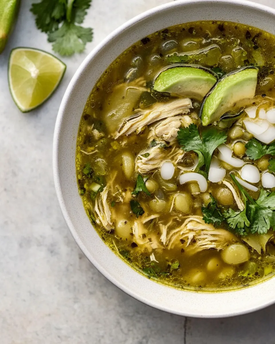 Easy Instant Pot Chicken Posole Verde recipe photo