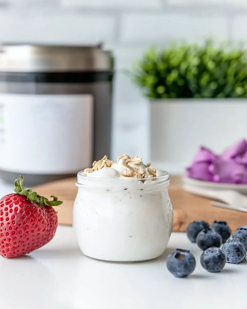 Delicious Instant Pot Cold Start Yogurt shot