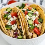 homemade Instant Pot Greek Chicken Tacos photo