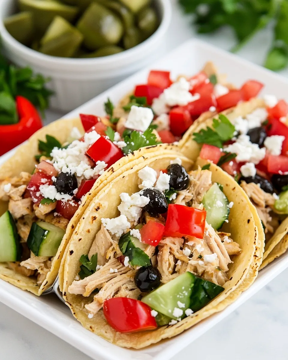classic Instant Pot Greek Chicken Tacos image