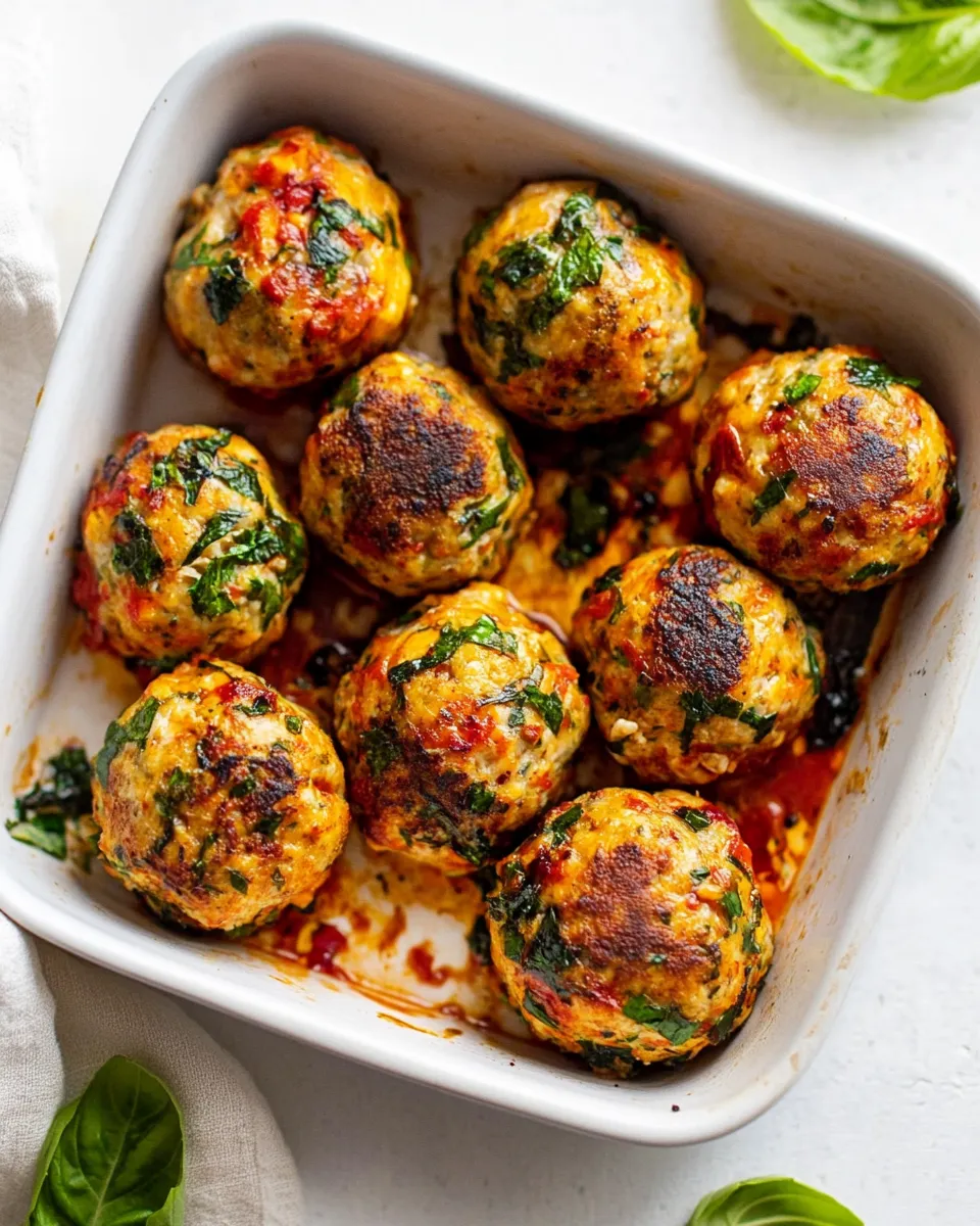 Homemade Italian-Style Chicken Meatballs photo