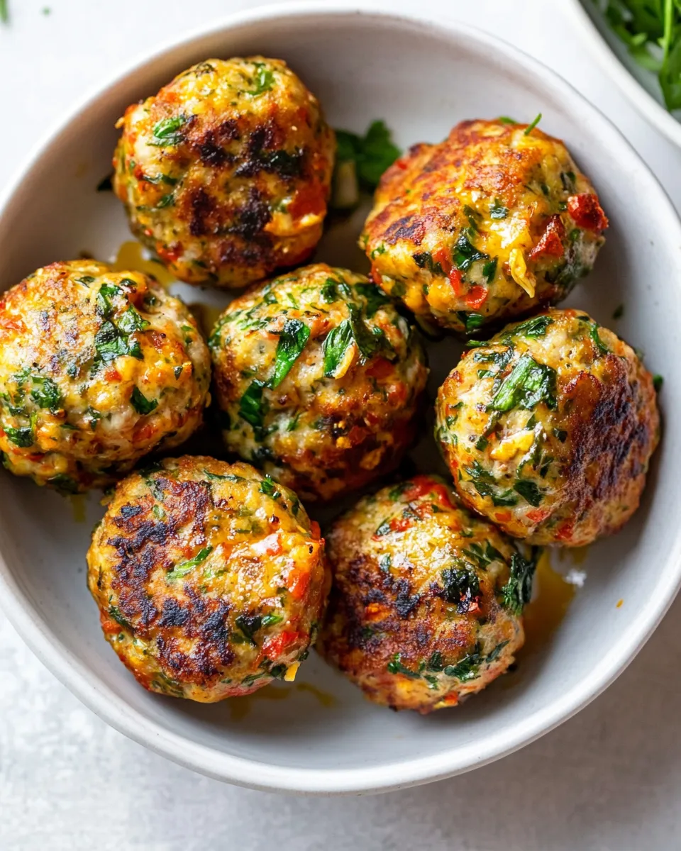 Classic Italian-Style Chicken Meatballs image