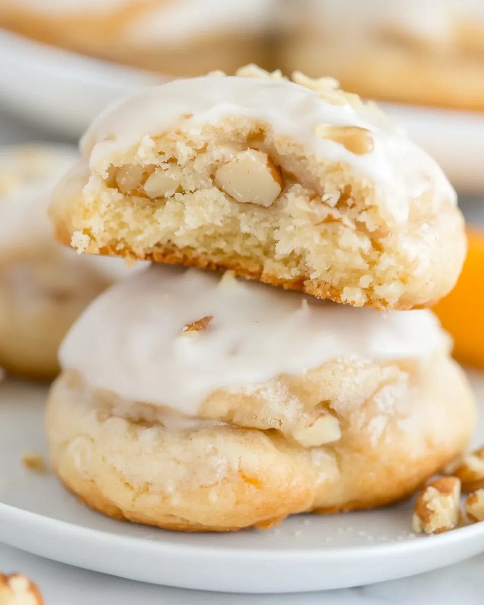 Easy Italian Walnut Pillow Cookies recipe photo