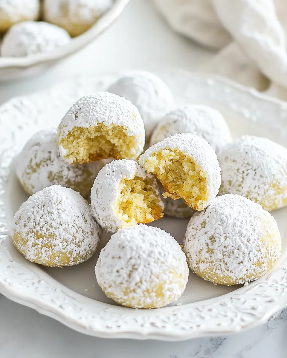 Delicious Italian Wedding Cookies shot