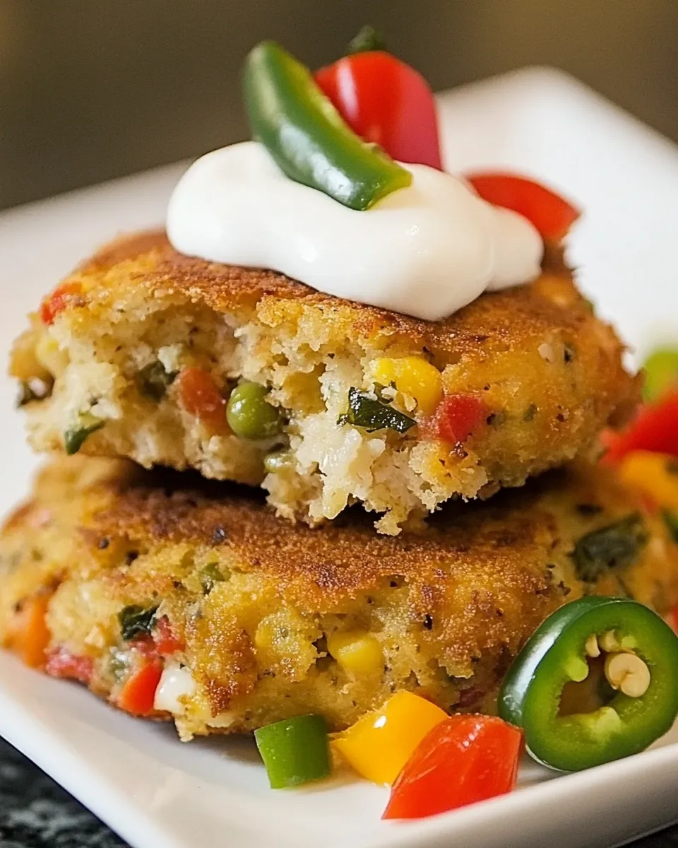 Homemade Jalapeno Black-Eyed Pea Cakes photo
