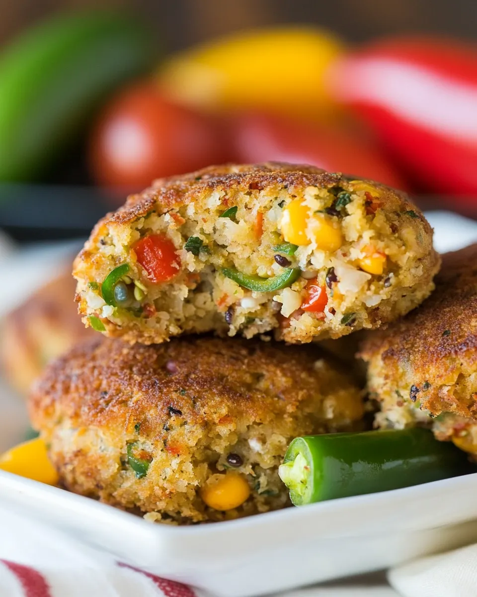 Easy Jalapeno Black-Eyed Pea Cakes recipe image