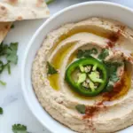 Homemade Jalapeno Black-Eyed Pea Hummus photo