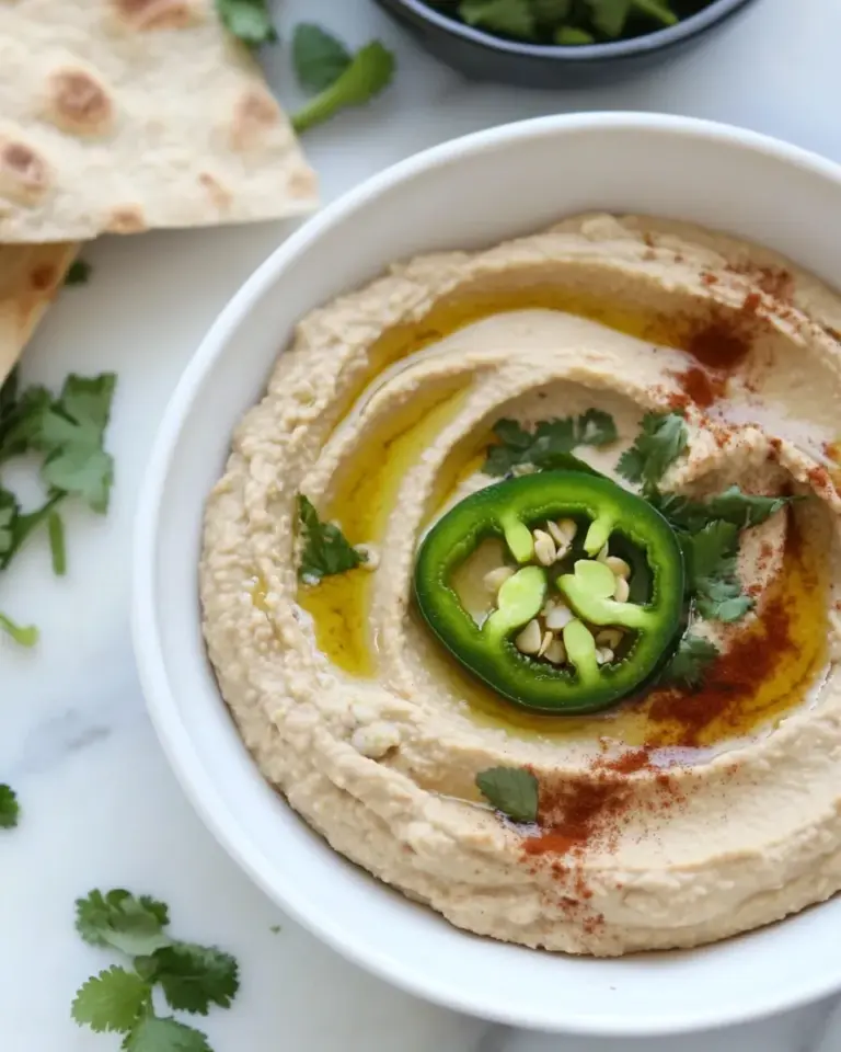 Homemade Jalapeno Black-Eyed Pea Hummus photo