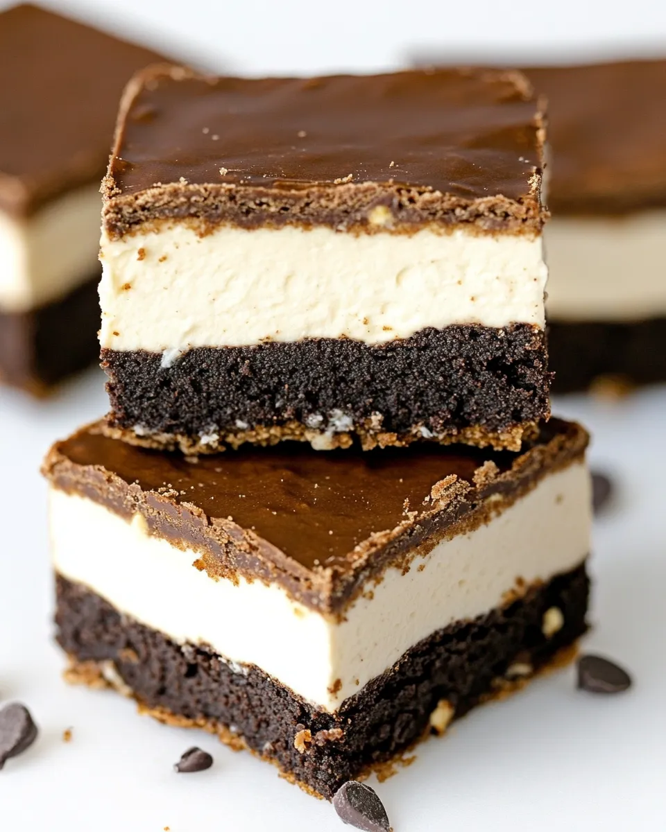 Homemade Keto Cream Cheese Brownie Bars photo