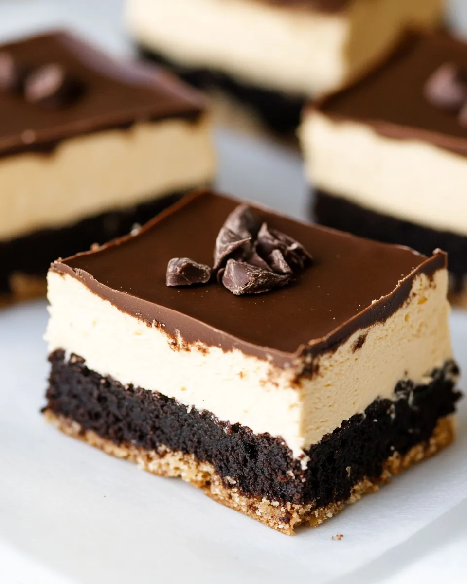 Easy Keto Cream Cheese Brownie Bars recipe image