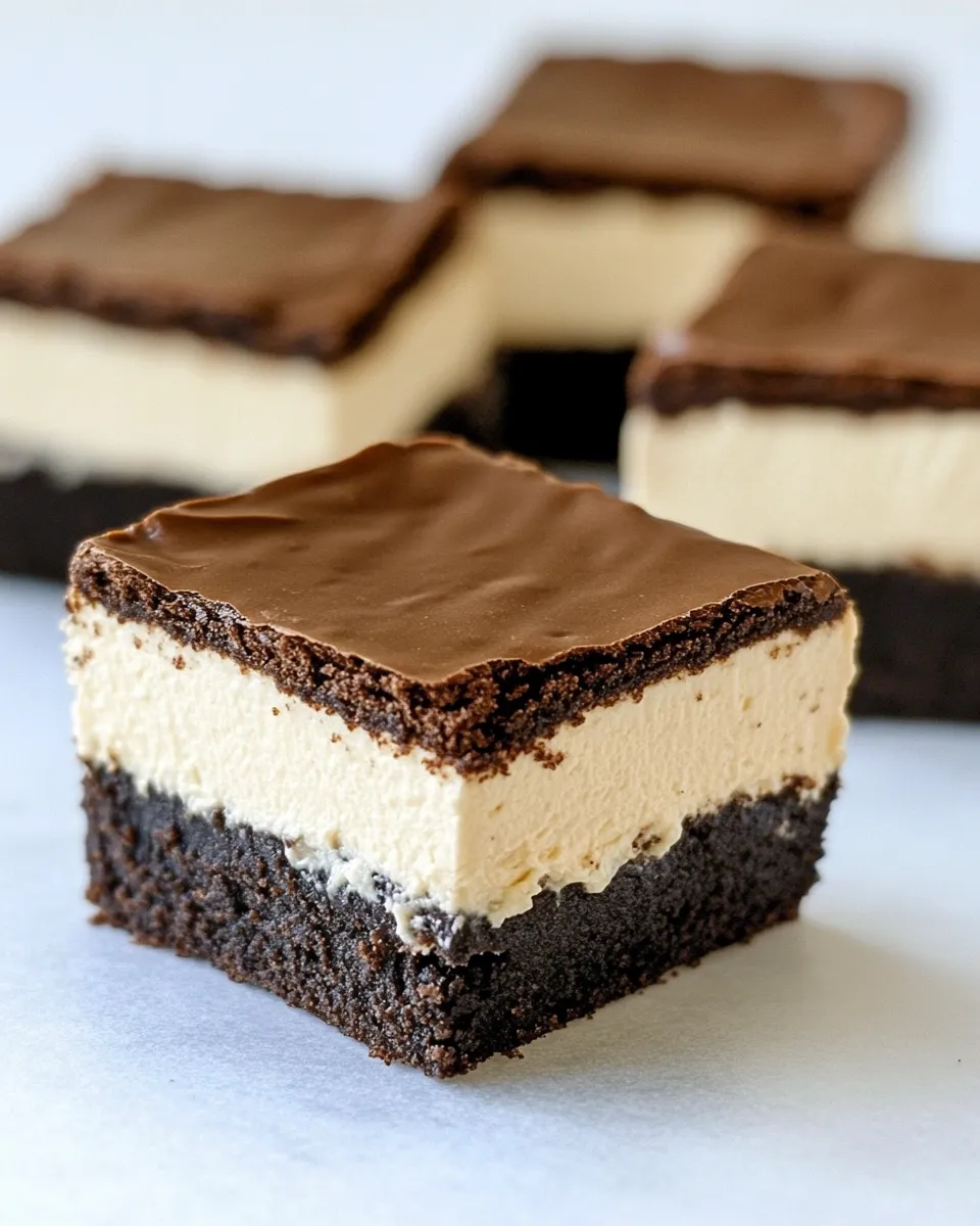 Delicious Keto Cream Cheese Brownie Bars dish photo