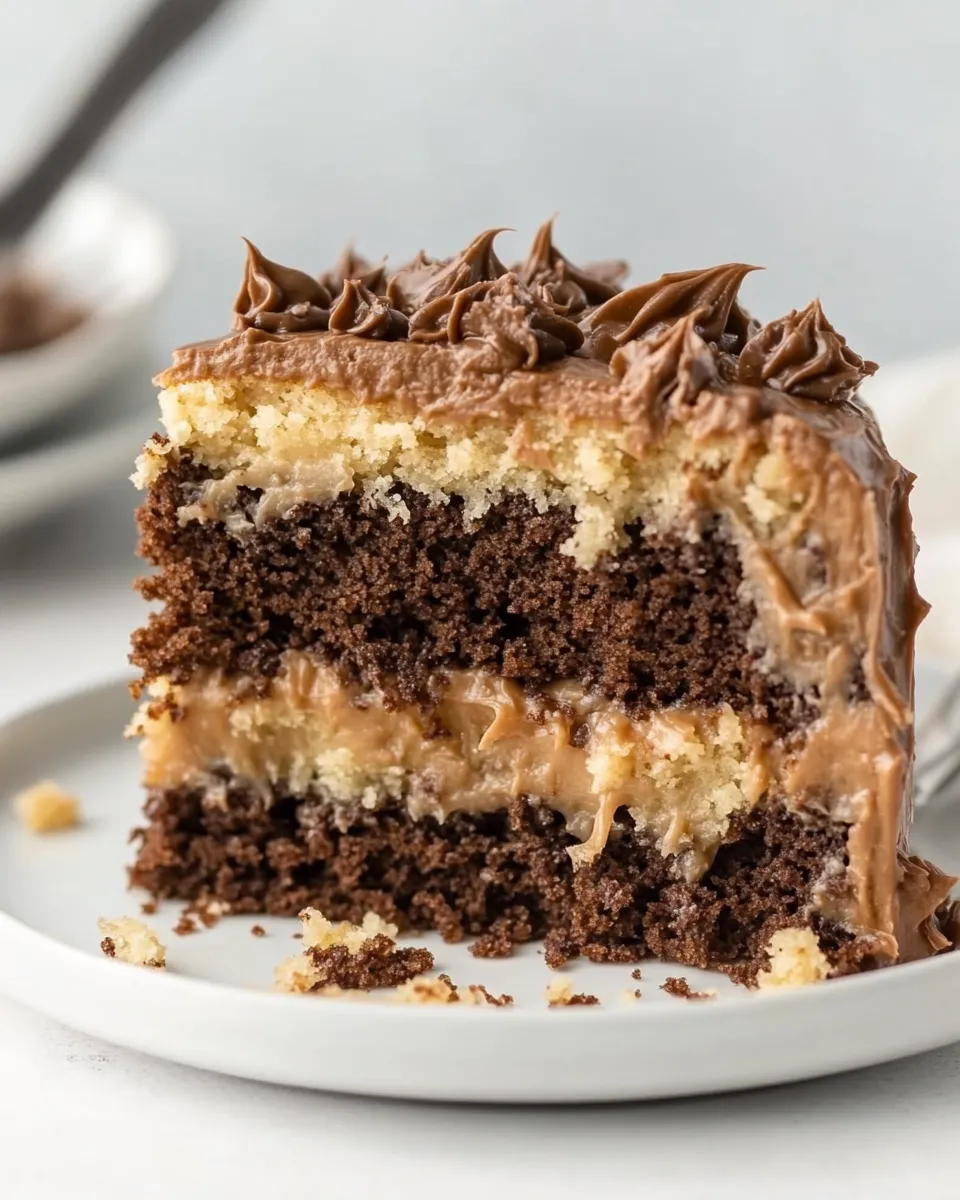 Classic Keto German Chocolate Cake image