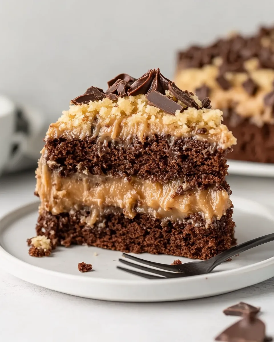 Easy Keto German Chocolate Cake recipe image