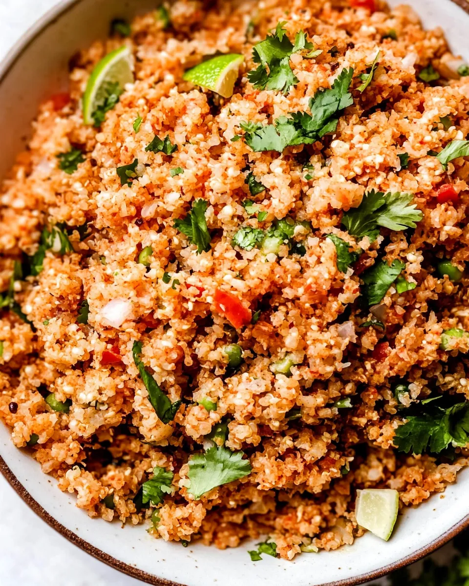 Delicious Keto Mexican Cauliflower Rice shot