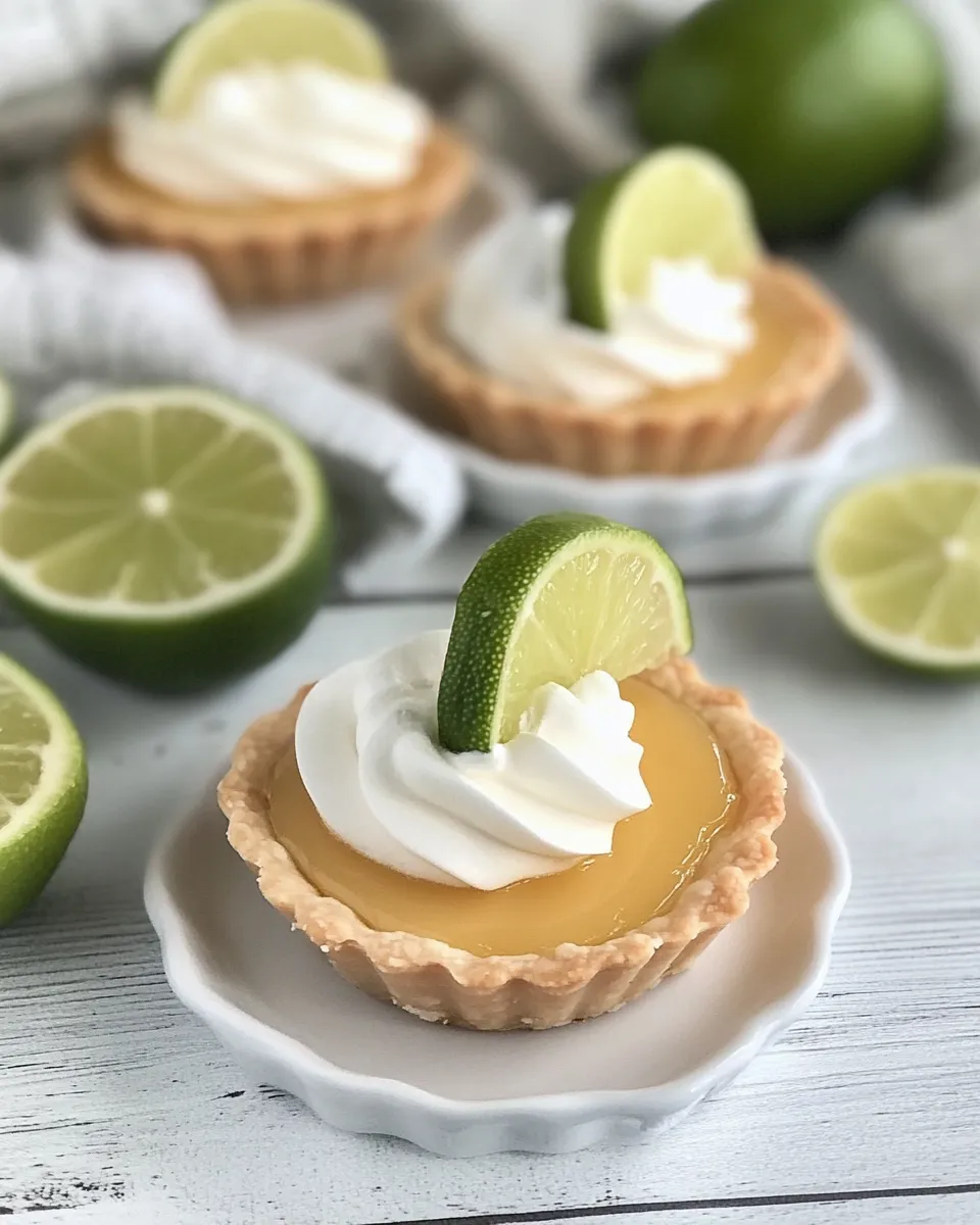 Delicious Key Lime Tartlets shot